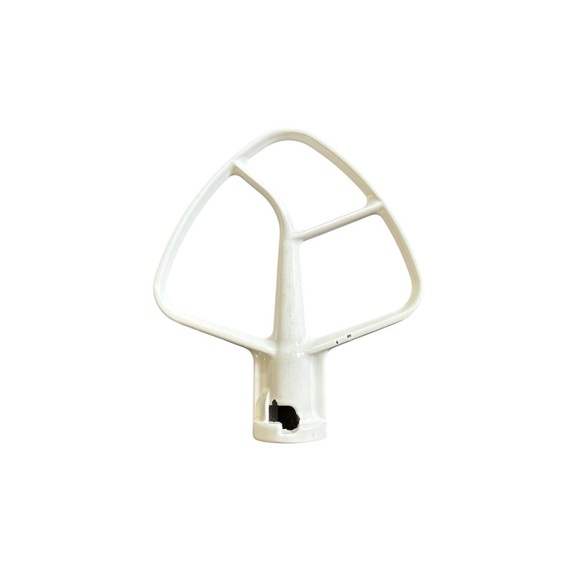 KitchenAid Coated Flat Beater, White For Mixer Attachment Dishwasher Safe - Picture 2 of 4